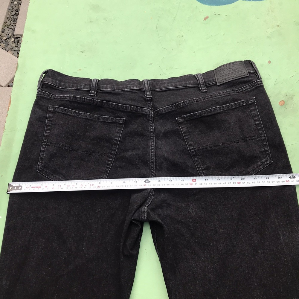 Lucky‎ Brand Athletic Fit Jeans Mens 42x32 Stretch Denim Big Dark Wash Straight - Picture 12 of 16